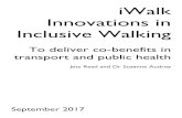 iWalk Innovations in Inclusive Walking · 4. Inclusive walking lane widths – infrastructure. 5. Continuous level crossings – infrastructure. 6. Good walking infrastructure, with