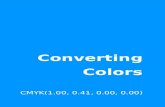 Converting Colors - CMYK(1.00, 0.41, 0.00, 0.00) · These gradients show how the CMYK color 1.00, 0.41, 0.00, 0.00 changes by changing the brightness by 10 percent. The ﬁrst ﬁgure