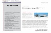 JOFRACAL Temperature and Pressure Calibration Software · 2018. 12. 10. · JOFRA CPC series (Compact Pressure Calibrator) specification sheet no. SS-CP-2180 Signal JOFRA ASM series
