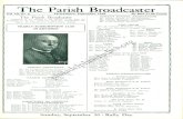philadelphiastudies...The Vol 10, No 9 Parish Broadcaster Philadelphia, September, 1936 By Mail $1.00 Yearly the Pa. Miss Mrs. Mrs. Mrs. Miss Mrs. Miss Miss Miss SUNDAY SCHOOL ASSOCIATION
