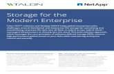 Storage for the Modern Enterprise - NetApp Partner Academy · 2018. 11. 8. · Storage for the Modern Enterprise Talon FAST™ software and NetApp ONTAP helps global enterprises solve