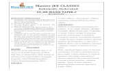 Master JEE CLASSES ... Master JEE CLASSES Kukatpally, Hyderabad. IIT-JEE-MAINS PAPER-7 Max.Marks:360