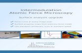 Intermodulation Atomic Force Microscopyquick an easy to get the actual calibrated force at every point of your image. Intermodulation AFM is possible thanks to a unique signal processing