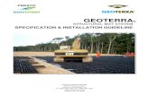 Installation Guideline Geoblock PARYS System · 2017. 1. 12. · 1. Non-Woven Geotextile 2. High-Strength Geotextile 3. Geomembrane Layers 4. GEOTERRA Drainage System Non-woven Geotextile