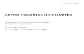 EXPRO HOLDINGS UK 3 LIMITED…Expro Holdings UK 3 Limited Financial Summary 1 Q2 FY 2014 vs. Q1 FY 2014 3 months to 30 September 2013 $’000 3 months to 30 June 2013 $’000 Change
