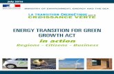 ENERGY TRANSITION FOR GREEN GROWTH ACT...President of France A great ambition underlies France's Energy Transition for Green Growth Act: to make France – following on from the Paris
