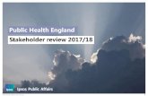 Public Health England Stakeholder review 2017/18 · PHE Stakeholder Research 2017-18 | Final 2 Objectives and methodology Stakeholders’ views on… Methodology •Immersion interviews