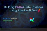 Building (Better) Data Pipelines...Building (Better) Data Pipelines using Apache Airﬂow Sid Anand (@r39132) QCon.AI 2018 1. About Me 2 ... Airﬂow: Author DAGs in Python! No need