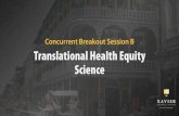 Translational Health Equity Concurrent Breakout Session B … · 2019. 5. 14. · Concurrent Breakout Session B DUPLICATION AND DISTRIBUTION PROHIBITED. ... Amanda Merck, Stacy Cantu,