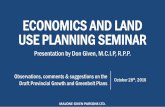 ECONOMICS AND LAND USE PLANNING SEMINAR ......CITY OF HAMILTON 52% 230,000 - 2011 Jobs 350,000 - 2041 Jobs 120,000 more jobs 3 The GTHA is forecasted to grow 49% with 1.0 million more
