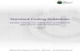 Standard Coding Guidelines - gridprotectionalliance.orgStandard Coding Guidelines Variable naming and coding style guidelines for open source code development James Ritchie Carroll