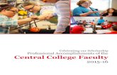 Celebrating our Scholarship Professional Accomplishments of the … · 2016. 7. 8. · 6 Professional Accomplishments of the Central College Faculty 2015-16 C.D. Adamson Assistant