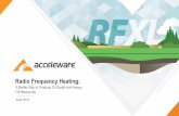 Radio Frequency Heating - Acceleware Ltd. · 2019. 9. 27. · SAGD projects • RF generates a significantly higher return • RF economics relative to SAGD improve further with smaller