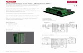 Switch Interface Unit with LED Tellback (445) · 2019. 10. 30. · 1 Helvar Data is subect to change without notice. v.c The Digidim 445 is a compact interface unit that allows the