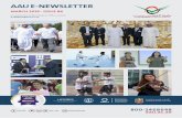 AAU E-NEWSLETTER · 2019. 4. 2. · strengthen the CV of the volunteer and enhance his employment prospects. READ MORE READ MORE WATCH VIDEO WATCH VIDEO. A niversi cienc n echnolog