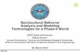 Sociocultural Behavior Analysis and Modeling Technologies for a … · 2014. 6. 23. · NAME OF BRIEF MM/DD/2011 Page-1 Sociocultural Behavior Analysis and Modeling Technologies for