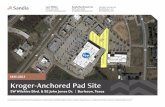 Available Kroger-Anchored Pad Site€¦ · The presentation of this property is submitted subject to errors, omissions, change of price or conditions, prior sale or lease or withdrawal