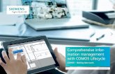 Comprehensive infor- mation management with COMOS …...A new dimension in engineering, training and plant operations The usage of intelligent 3D models makes plant engineering, operation