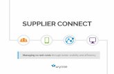 SUPPLIER CONNECT€¦ · SUPPLIER CONNECT Managing re-rent costs through better visibility and efficiency. Terminology Re-rental Sub ... information is delivered in real-time, so