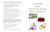 and gift certificates - First Parish in Cambridgefirstparishcambridge.org/files/AuctionCatalog2013.pdfchip, orange, orange choc-chip, gingerbread*, spice*, chocolate*, cinnamon coffee