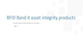 RFID Band it asset integrity products - IADC.org · 2020. 2. 2. · Innovative Asset tracking solutions for oil and gas . RFID Band it asset integrity products. 2. SEDGC Presentation