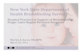 New York State Department of Health Breastfeeding Survey · New York State Department of Health Office of the Medical Director – Division of Family Health New York State Department