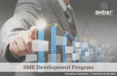 SME Development Program - Saber Middle East · 2018. 10. 9. · BEIRUT DUBAI Saber Middle East Saber Middle East +961 5 430 574 +971 50 648 6812 Levant@saber-mena.com GCC@saber-mena.com