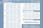 GROUP EXERCISE SCHEDULE · 2019. 8. 13. · visit recsports.vt.edu for info and to register group exercise $50 war memorial $30 mind + body $30 group exercise schedule fall 2019.