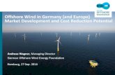 Offshore Wind in Germany (and Europe) Market Development ......Sep 27, 2016  · • Offshore wind tender volume was reduced to 500 MW in 2021 (exclusively in Baltic Sea) and 500 MW