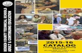 BERGEN COUNTY TECHNICAL SCHOOLS€¦ · BERGEN COUNTY TECHNICAL SCHOOLS ADULT & CONTINUING EDUCATION 2015-16 CATALOG Learning Is A Lifelong Endeavor 201.343.6000 ext. 2288 or 2289
