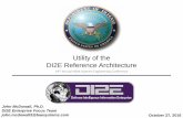 Utility of the DI2E Reference Architecture · 2017. 5. 17. · • Send us your architecture artifacts • Send us additional documentation (ISP, accreditation package) Step 2: Assessments