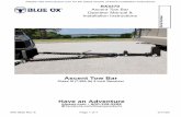 Ascent Tow Bar - Blue Ox · 2020. 3. 19. · Ascent ow ar peration anual nstallation nstructions 405-0625 Rev E Page 4 of 7 3/17/20 1. Park the towing vehicle with vehicle in tow,
