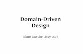 Domain-Driven DesignDDD's central concept User's Knowledge & Problem--> Language to express it--> Model representing it--> Implementation The main effort in DDD goes into understanding