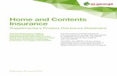 Home and Contents Insurance - St.George Bank · Home and Contents Insurance is issued by Westpac General Insurance Limited ABN 99 003 719 319 (except for workers compensation cover