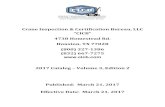 Crane Inspection & Certification Bureau, LLC “CICB” Houston, TX … · 2019. 12. 23. · Crane Inspection & Certification Bureau, LLC “CICB” 4738 Homestead Rd. Houston, TX