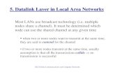 5. Datalink Layer in Local Area Networks · Datalink layer: Broadcast networks – New Standards • Recently, three more standards have been added: •802.11 is the Wireless LAN