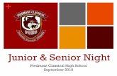 Junior & Senior Night · Give your recommender a “brag sheet” or activities resume - both can be found in the Counselor’s Corner Things you’ve accomplished, projects you’ve