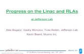 Progress on the Linac and RLAscasa.jlab.org/.../2011/EUROnu-2011/kbb2L.euronu.pdf, 2011. Linac – near term plans. greatly improve RF phasing capability of G4beamline optical rematch