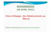 MOHEMMADIA (30 AVRIL 2011) - pharmacie · Evaluation actuelle D’ èD’après le bbureau des ét détudes d’d’Altares(6/ / )(16/12/2010), globalement, la rentabilité des officinaux