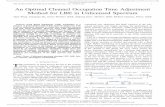 An Optimal Channel Occupation Time Adjustment Method for ... · methods the problem of throughput maximization of LTE is formulated as a constrained non-linear optimization problem