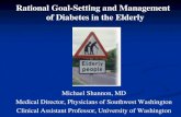 Rational Goal-Setting and Management of Diabetes in the Elderly · 2018. 10. 30. · standing diabetes in whom the goal is difficult to achieve despite diabetes self-management education,