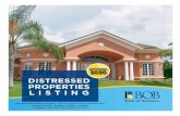 DISTRESSED PROPERTIES LISTING...1 DISTRESSED PROPERTIES LISTING 2020 MARCH SEPTEMBER 2020 For More Information Contact: COLLECTIONS & RECOVERIES UNIT Hours: Monday - Friday • 9:30am