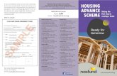 Housing Advance - Front1 · 2020. 7. 5. · HOUSING ADVANCE SCHEME Taking the first step in owning a home If you are building a house on your own customary land or have already built