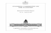 STANDING COMMITTEE ON THE ECONOMYdocs.legassembly.sk.ca/legdocs/Legislative Committees/ECO/Debate… · we will resume consideration of vote 1, Agriculture, central management and