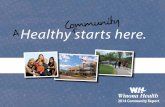 2014 Community Report - Winona Health · 2018. 12. 28. · makes the diference in an era of transformation. Winona Health faced signiicant hurdles early in the year, primarily due