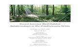 Forest Interior Bird Habitat Relationships in the Pennsylvania ......Forest Interior Bird Habitat Relationships in the Pennsylvania Wilds Final Report for WRCP-14507 February 28, 2017