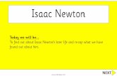 Isaac Newton · 2020. 7. 10. · Einstein. About 200 years after Isaac Newton, Einstein updated Isaac’s ideas about gravity. Scientists had invented microscopes that could look