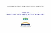 2017/18 ANNUAL SERVICE PLAN REPORT - Amazon S3...British Columbia Hydro and Power Authority Board Chair’s Accountability Statement BC Hydro is a provincial Crown Corporation, owned
