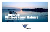 T-110.6220 Kernel Malware - The Eyethe-eye.eu/.../index-of.es/EBooks/windows_kernel_malware.pdf · 2017. 3. 13. · • Growth of kernel malware has been steady • More main stream