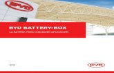 BYD BATTERY-BOX · 2018. 10. 16. · Battery-Box LV La Battery-Box LV es una batería de 48V con un diseño flexible y modular sin cables internos. Una Battery.Box LV puede contener